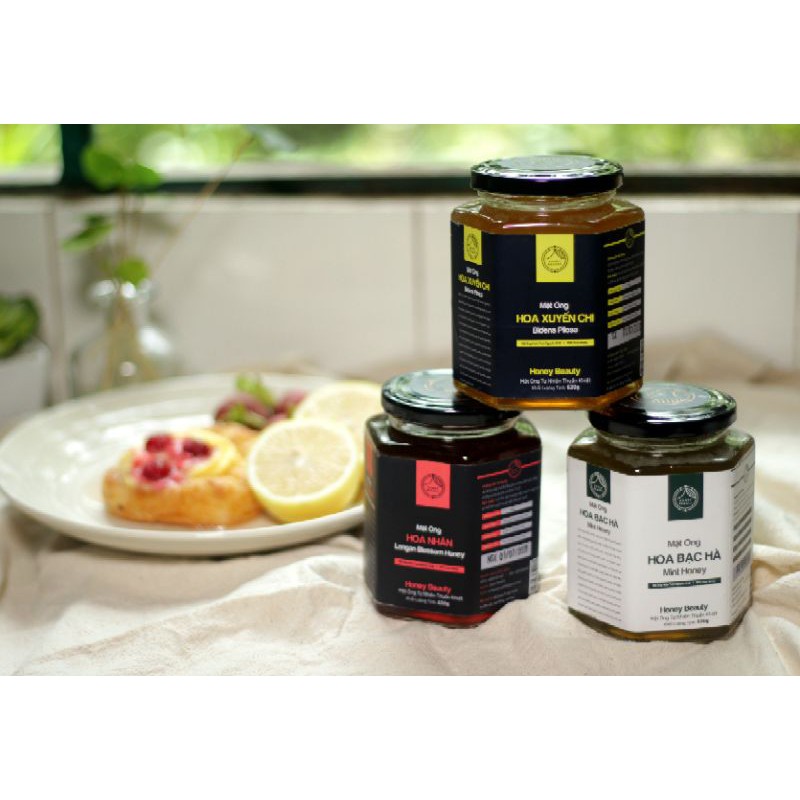 Mật ong nguyên chất hoa Xuyến Chi Tây Nguyên ❤️FREESHIP❤️ cao cấp Honey Beauty 500ml có bảo hành