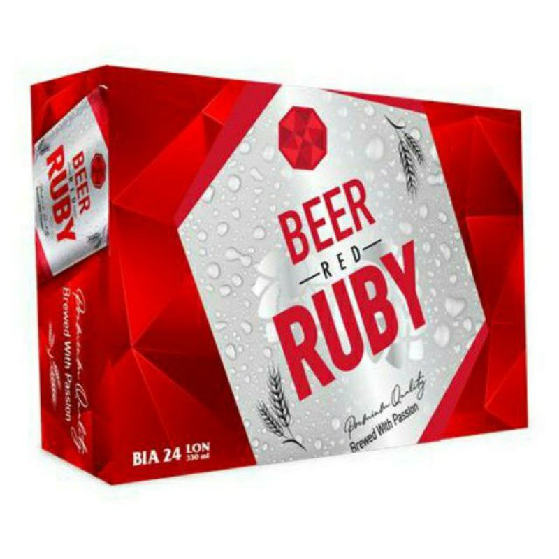 (NowShip) Bia RED RUBY (thùng 24lon x330ml)