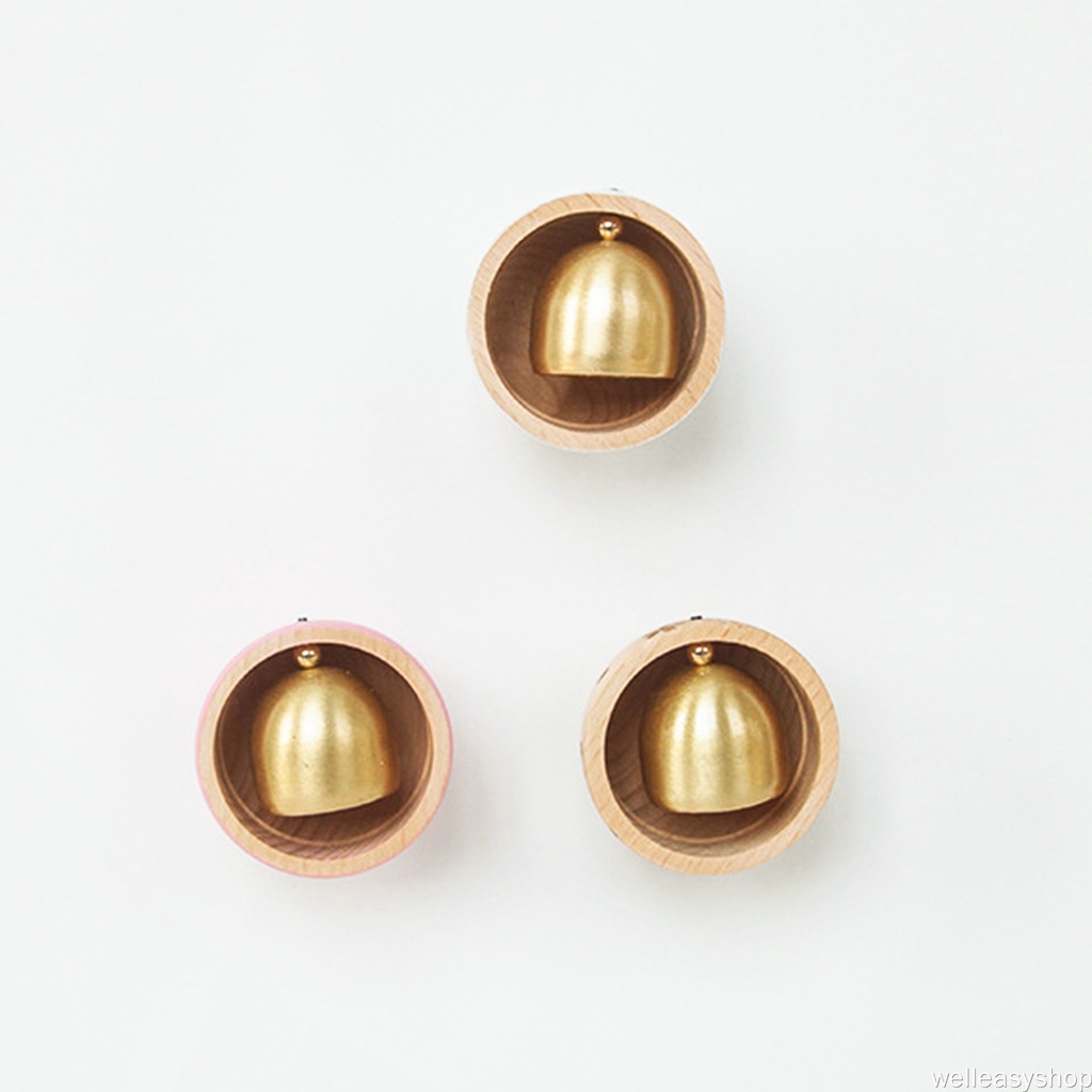 Chuông Gió Gỗ 3D Có Nam Châm Dán Tủ Lạnh Trang Trí Nhà Bếp Phong Cách Nhật Bản