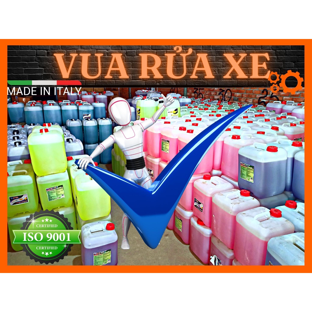 Dung Dịch Rửa Xe, Chăm Sóc Ô Tô Can 22L Ekokemika - Dành Cho Garage Ô Tô