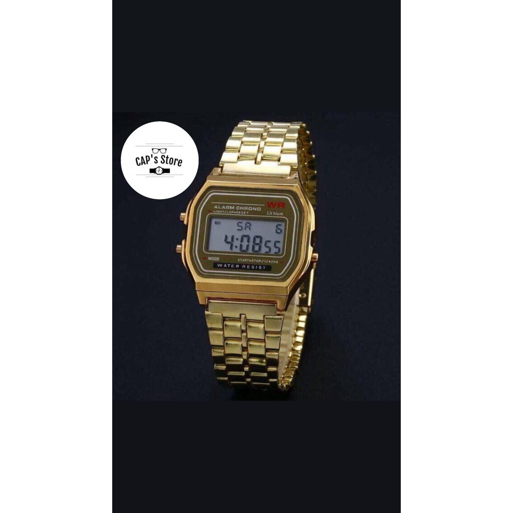 Đồng hồ thể thao nam nữ WR điện tử, full chức năng dáng casio dây kim loại | BigBuy360 - bigbuy360.vn