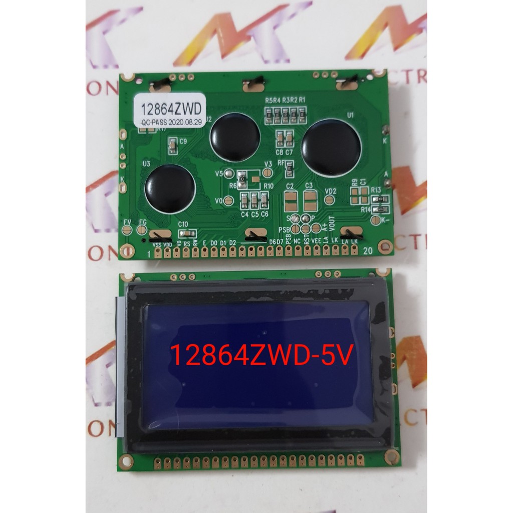 Màn hình 12864ZWD cổng 5V 128 x 64