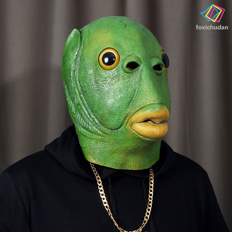 Mặt Nạ Hóa Trang Hình Cá Bằng Latex Cho Tiệc Halloween | BigBuy360 - bigbuy360.vn