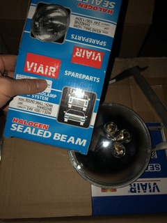 cặp đèn pha ô tô điện tử 12v 24v ( đèn pha điện tử ) tròn nhỏ