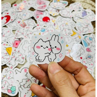 1p-50 hình dán sticker mimi and neko decal ( random hình )
