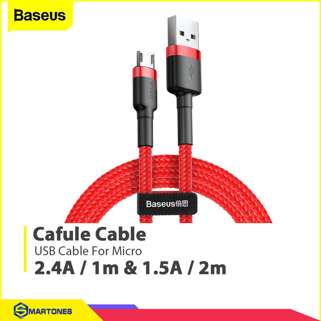 Cáp Baseus Micro USB 1.5A 2m cho Samsung, Xiaomi, Oppo...