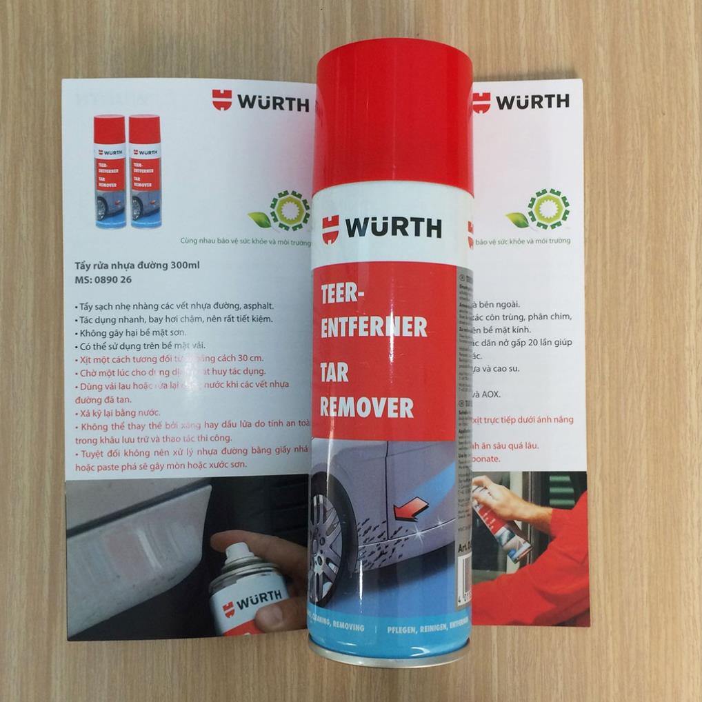 Tẩy nhựa đường Wurth Tar Remover 300ml 089026