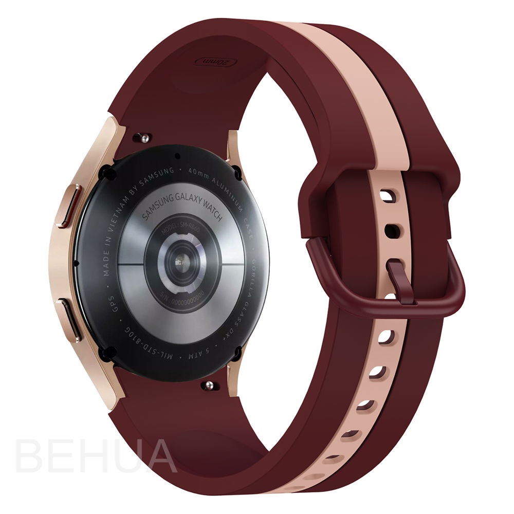 Dây Đeo Silicone Cho Đồng Hồ Thông Minh Samsung Galaxy Watch 4 40mm 44MM Classic 46mm 42mm 20mm 3 41mm