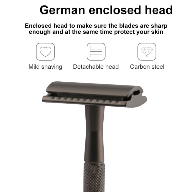 Youyo Dụng Cụ Tẩy Lông Tay Cầm Dài Không Trượt Hai Cạnh Đóng Kín Cổ Điển Truyền Thống Cổ Điển An Toàn Cho Dao