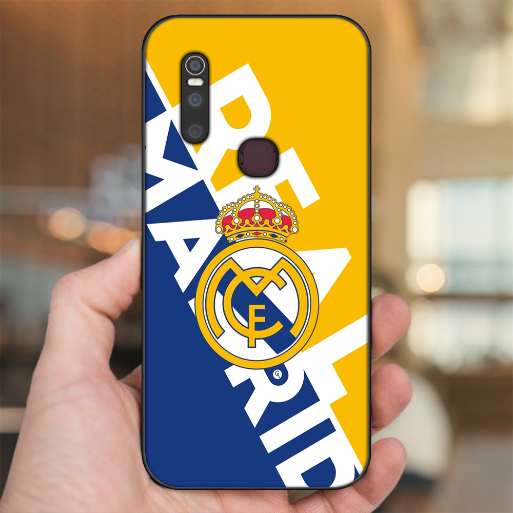 Ốp lưng Vivo V15 viền đen in hình Real Madrid