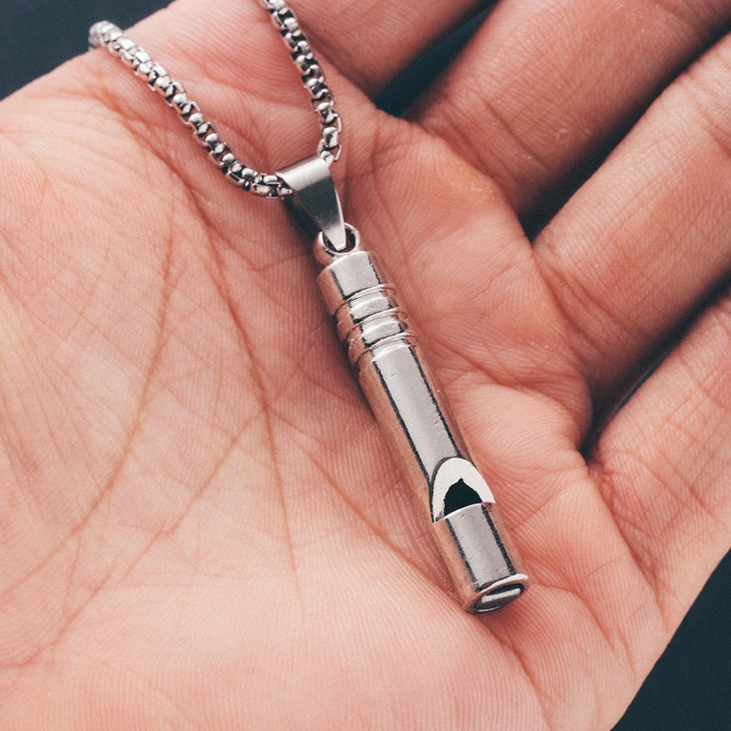 Còi Thổi Đeo Cổ Thiết Kế Nhỏ Gọn Phong Cách Hip Hop Tiện Dụng Cho Cắm Trại/ Leo Núi