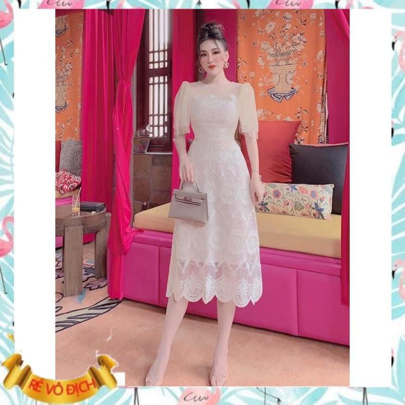 Đầm dự tiệc ren cao cấp tay lưới - Fury Dress | BigBuy360 - bigbuy360.vn