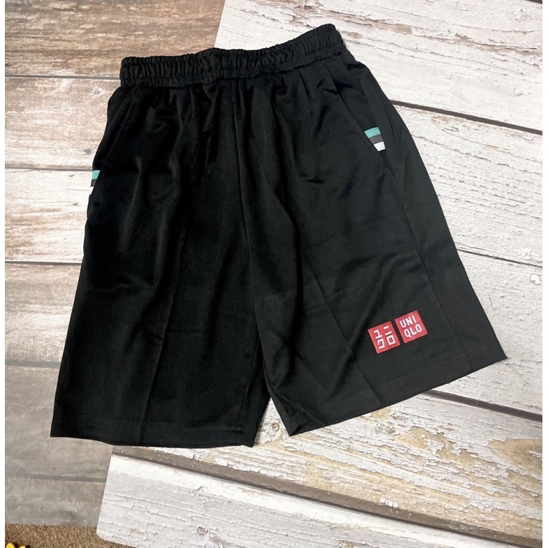 Set Bộ quần áo thể thao thời trang đi chơi tennis cầu lông vải gai lỗ thể thao uniqlo áo đen quần đen có túi logo thêu