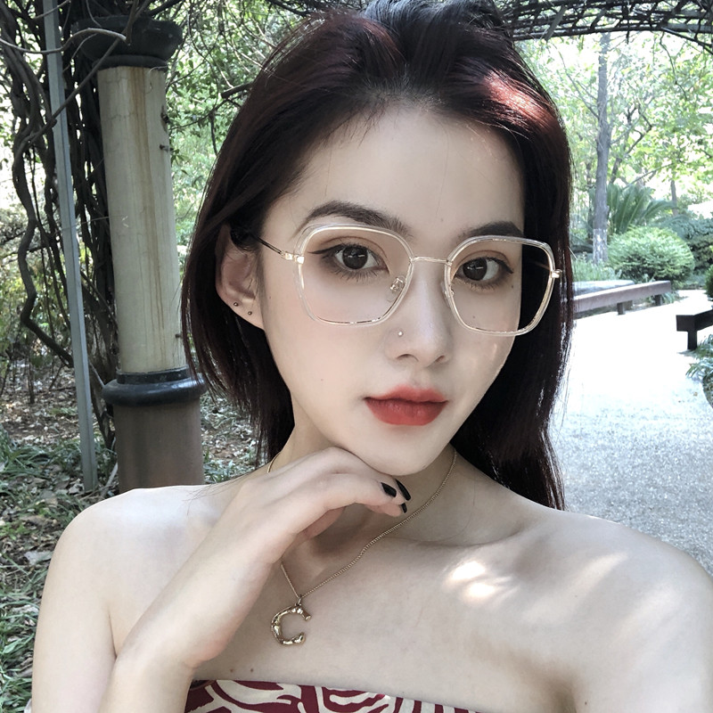 Mắt kính oversize chống bức xạ phong cách Hàn Quốc dành cho nữ