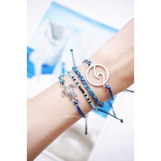 Set Turtle Blue Sea