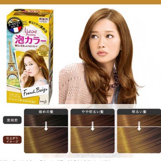 Nhuộm tóc Kao Liese Prettie dạng bọt - Màu French Beige