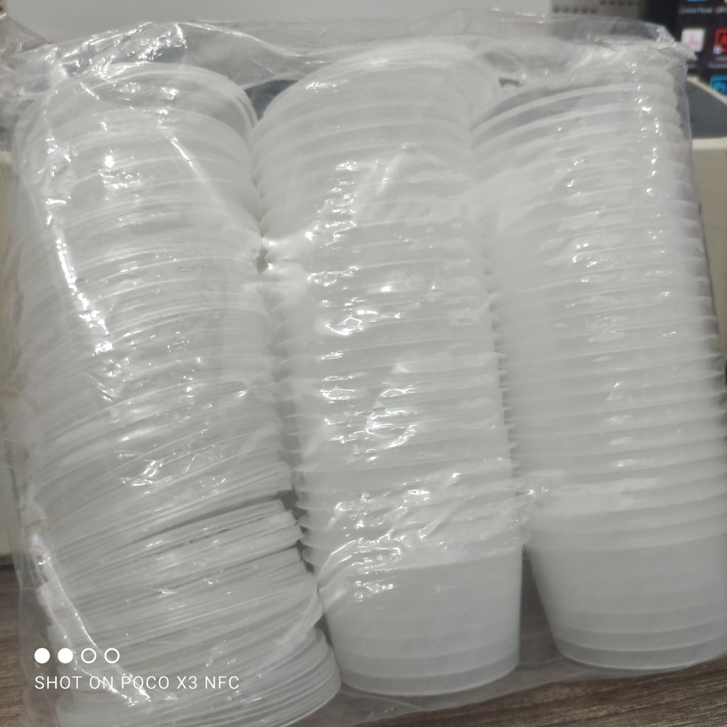 khuôn nhựa bánh Flan nhiều kích cỡ - 1 lốc 50 cái