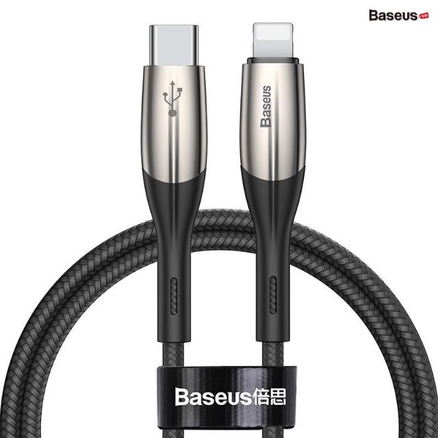 Cáp sạc nhanh Type C to Lightning Baseus Horizontal Data PD (18W PD, Power Delivery Fast Charge, C to iPhone Cable)