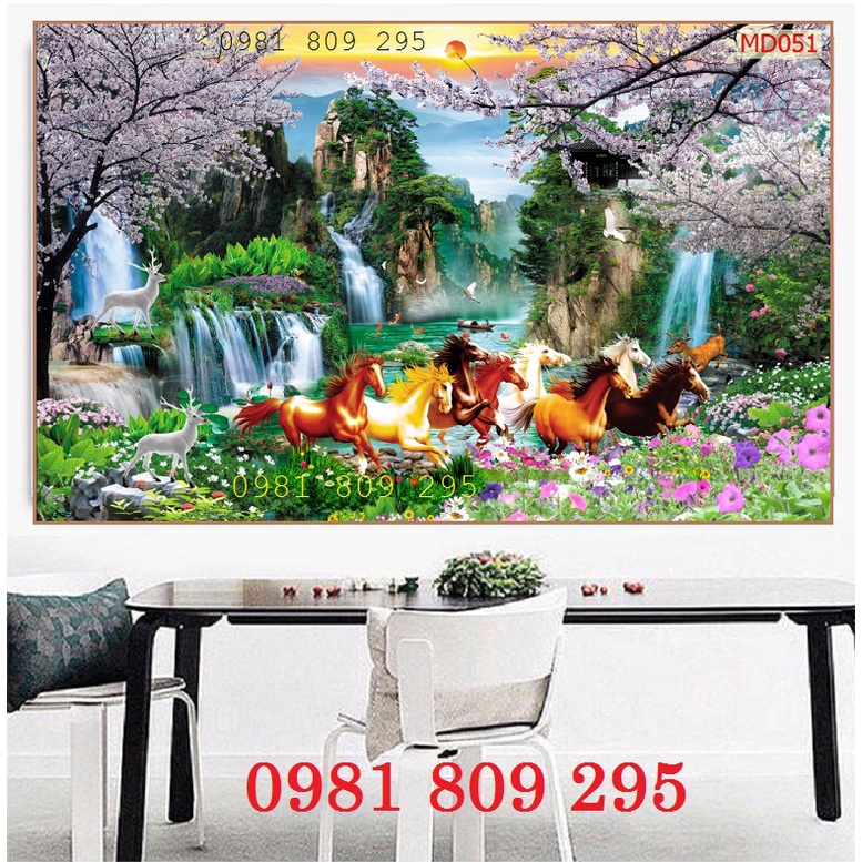 Gạch trang trí bát mã H87