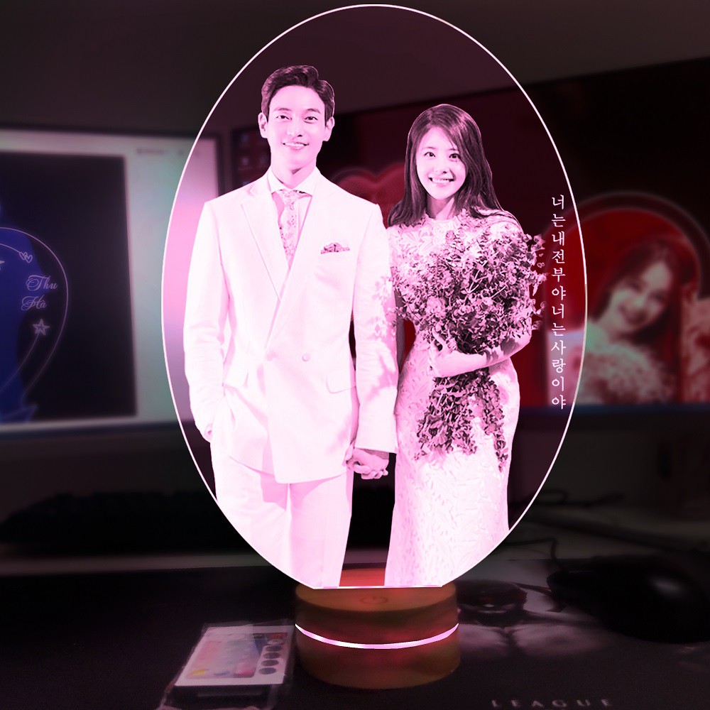 Quà tặng Đèn led 3D thiết kế theo yêu cầu [Mẫu Hàn]