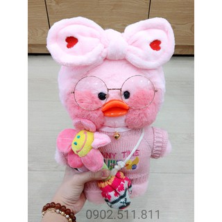 [SẴN HÀNG FULL HỘP] Vịt Vàng Má Hồng Lalafanfan Môi Trề Siêu Dễ Thương (Size 30cm) Mẫu 1