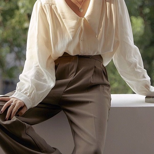 [MURIOKI] Áo Sơ Mi Tay Phồng Dài Phong Cách Pháp Thời Trang Mùa Thu 2022 Mới Cho Nữ