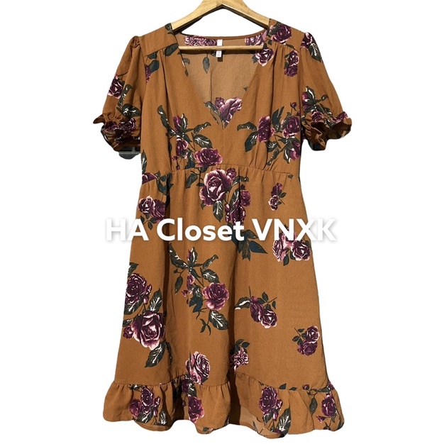 Đầm Voan Hoa Xuất Dư Xinh
