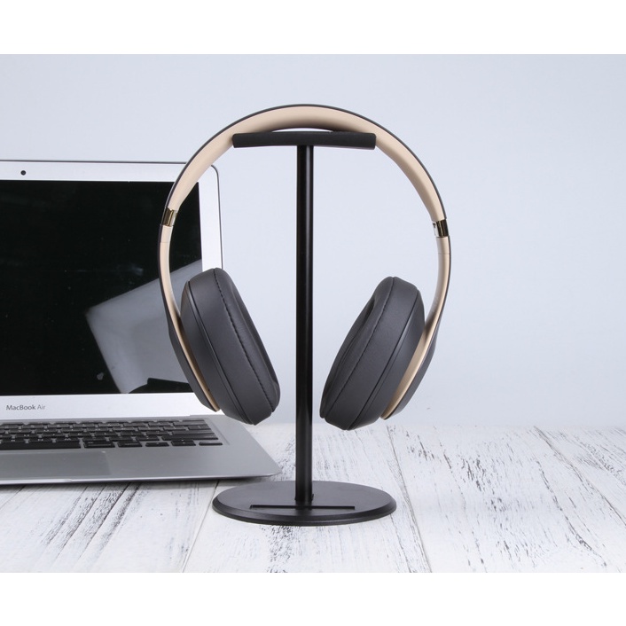 Giá treo tai nghe thân nhôm có đế chống trượt phù hợp với tất cả tai nghe, giá đỡ tai nghe thân nhôm full size gọn nhẹ