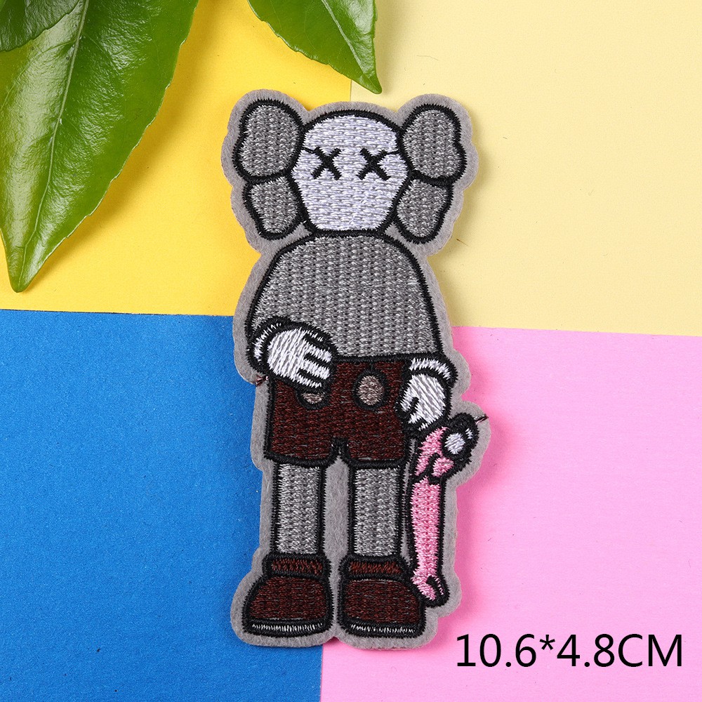 Miếng vá ủi/ thêu hình Kaws//Seasame DIY thời trang
