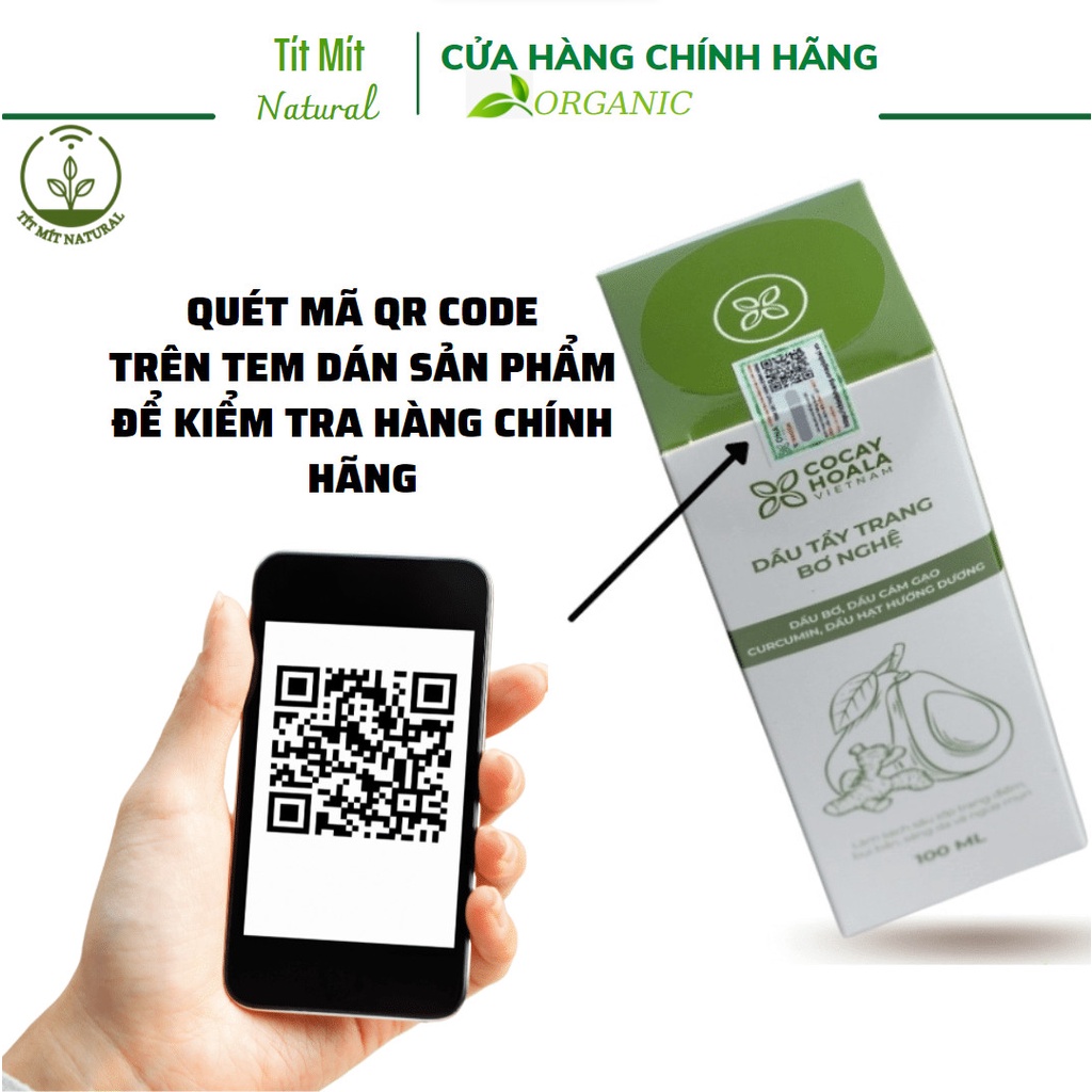 Dầu tẩy trang bơ nghệ Cỏ Cây Hoa Lá - Làm sạch sâu, sáng da 100ml