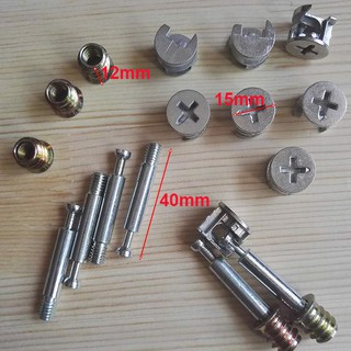 Bộ Ốc Liên Kết Cam Ốc Cấy Ren 6x40mm Túi 100 Bộ