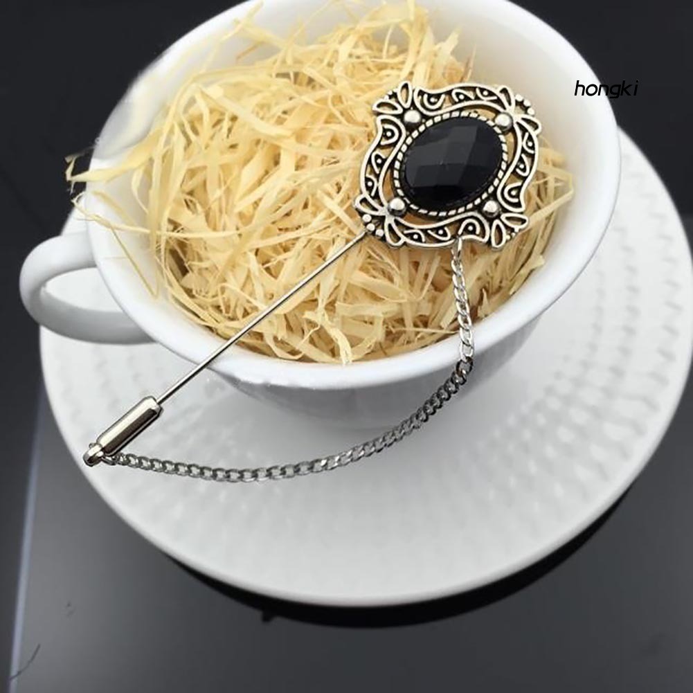 Ghim cài áo thiết kế tua rua đính đá nhân tạo thời trang