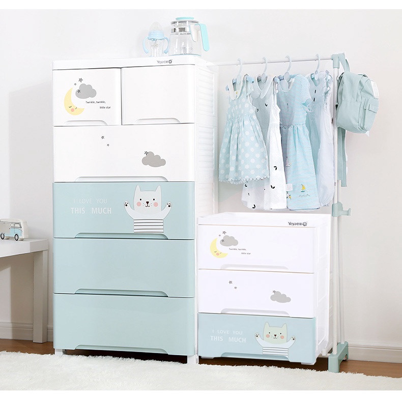 Tủ Đựng Quần Áo Cho Bé Zozon,tủ Nhựa Đựng Đồ Chơi, Mỹ Phẩm Mini Cho Trẻ Em ,em Bé Sơ Sinh 3,4,5,6 Ngăn 2 Cánh Có Bánh Xe
