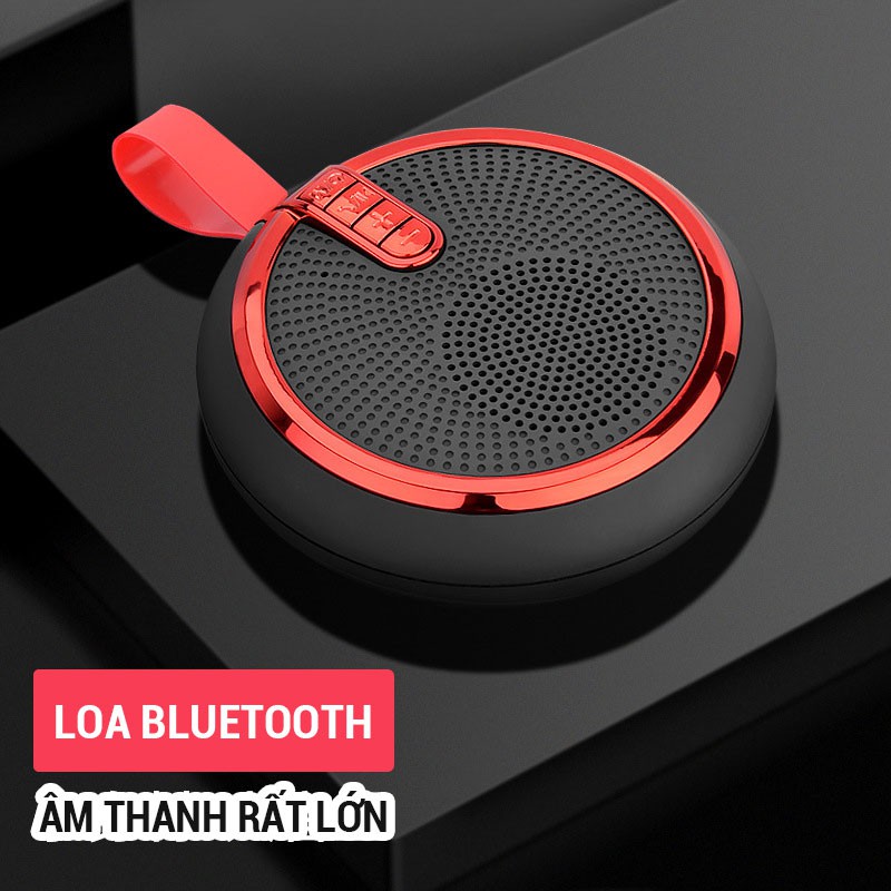 [HÀNG CÓ SẴN] Loa Bluetooth Nhỏ Gọn Cầm Tay Có Móc Treo Hỗ Trợ Thẻ Nhớ