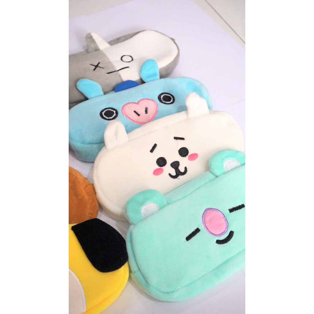 Bóp Viết Vải Bông Hình Bt21 Bts Tata Cooky Chimmy Koya Rj Van Mank