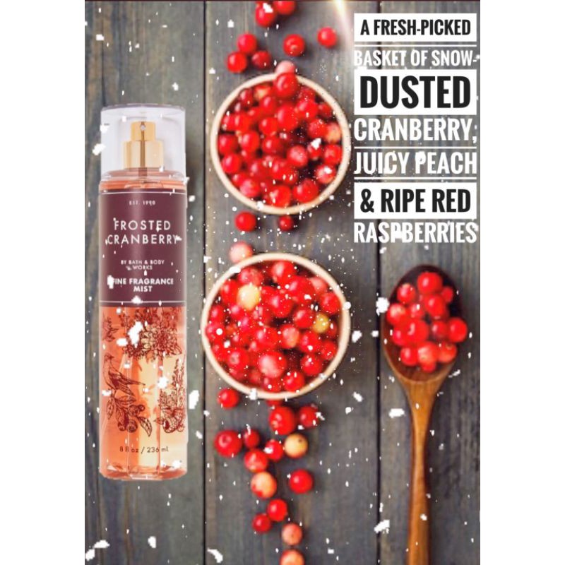 (30ML)XỊT THƠM FROSTED CRANBERRY BATH AND BOSYWORKS | BigBuy360 - bigbuy360.vn
