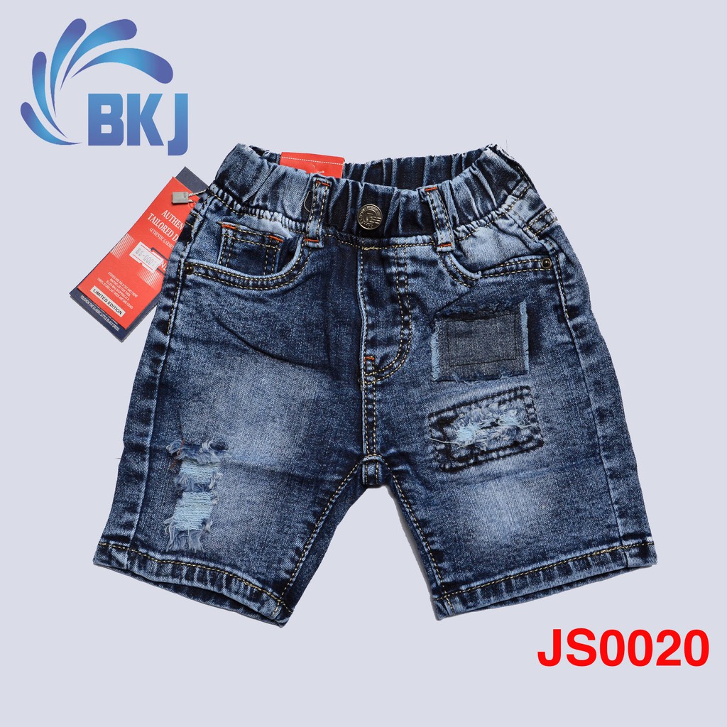 Quần Jean Ngố Bé Trai 6 - 19kg Quần Jean trẻ em cao cấp lưng thun co giãn quần bò trẻ em
