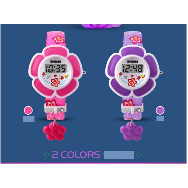 Đồng hồ điện tử cho bé gái Skmei DBT619 mặt hoa siêu dễ thương | BigBuy360 - bigbuy360.vn