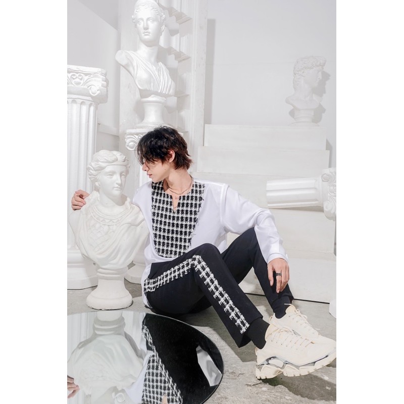 QUẦN LINE PHỐI TWEED “GENTLE”