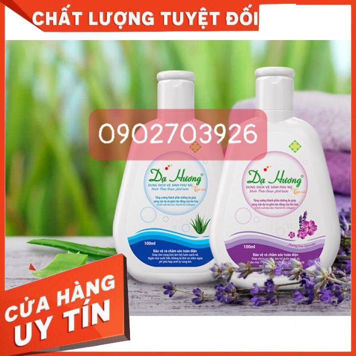 Dung dịch vệ sinh dạ hương 100ml đủ màu   Dạ Hương-- Lavender-và lá trầu không