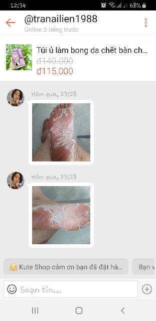 Túi ủ làm bong da chết bàn chân hàng nội địa Nhật (Mino Baby Foot) | BigBuy360 - bigbuy360.vn