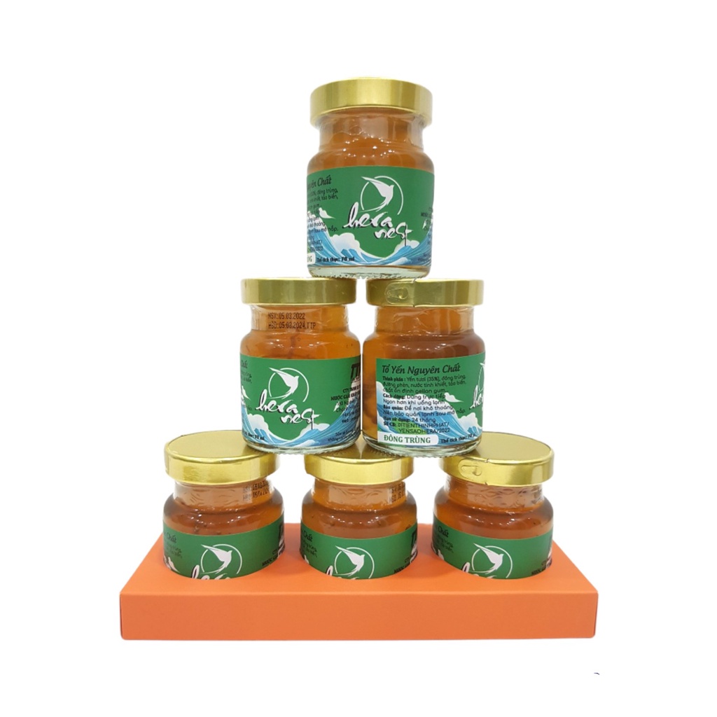 Hera Nest - Nước yến chưng đông trùng hạ thảo và 35% yến tươi