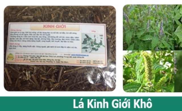 Lá Kinh Giới (tắm trị rôm sẩy, mụn nhọt cho bé)