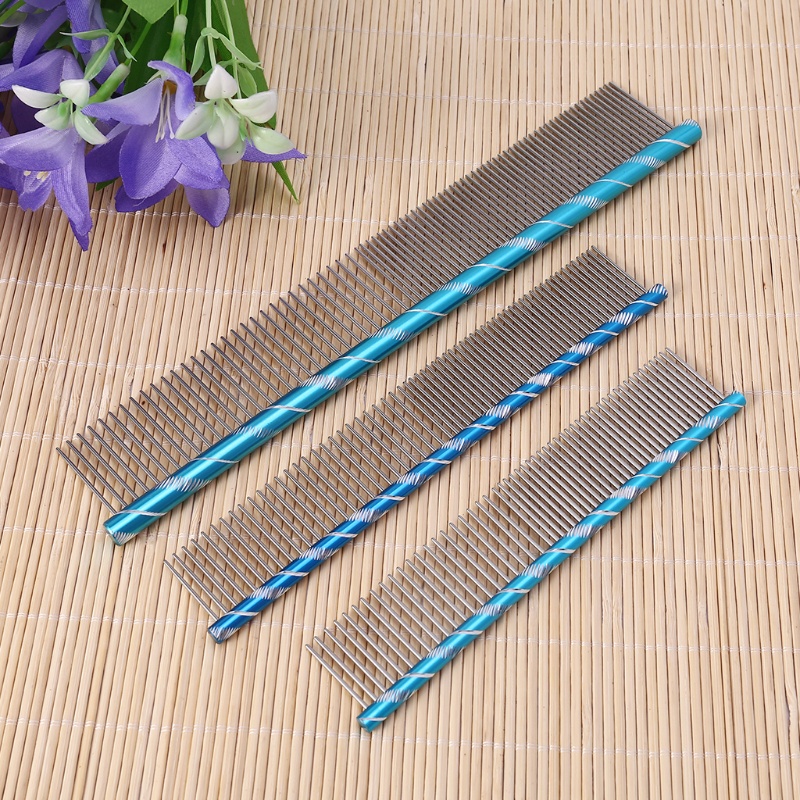 Lược Chải Lông Thú Cưng Đầu Tròn Bằng Thép Không Gỉ