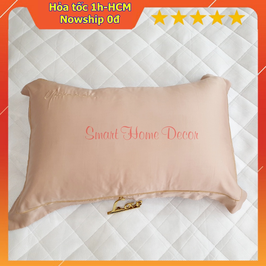 Vỏ gối nằm 50x70cm,lụa 100%Tencel 60S, cao cấp nhất thị trường, siêu mềm mát mịn (Ảnh shop tự chụp) | BigBuy360 - bigbuy360.vn