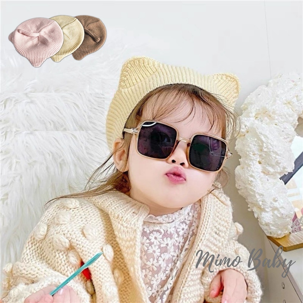 Mũ nồi tai mèo chất liệu len cho bé ( 1- 4 tuổi) Mimo Baby MD35