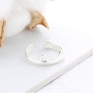 Nhẫn bạc 925 mèo cute