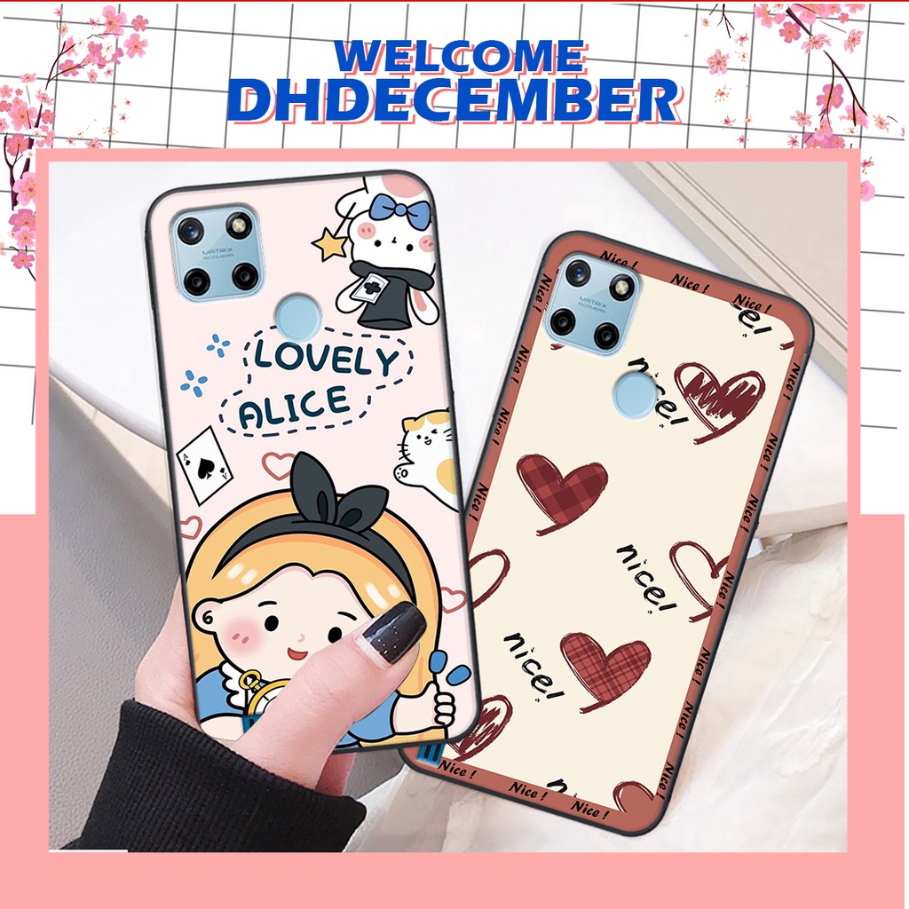 Ốp lưng Realme C25Y in hình nice ,good luck happy ốp xinh viền dẻo đẹp chất