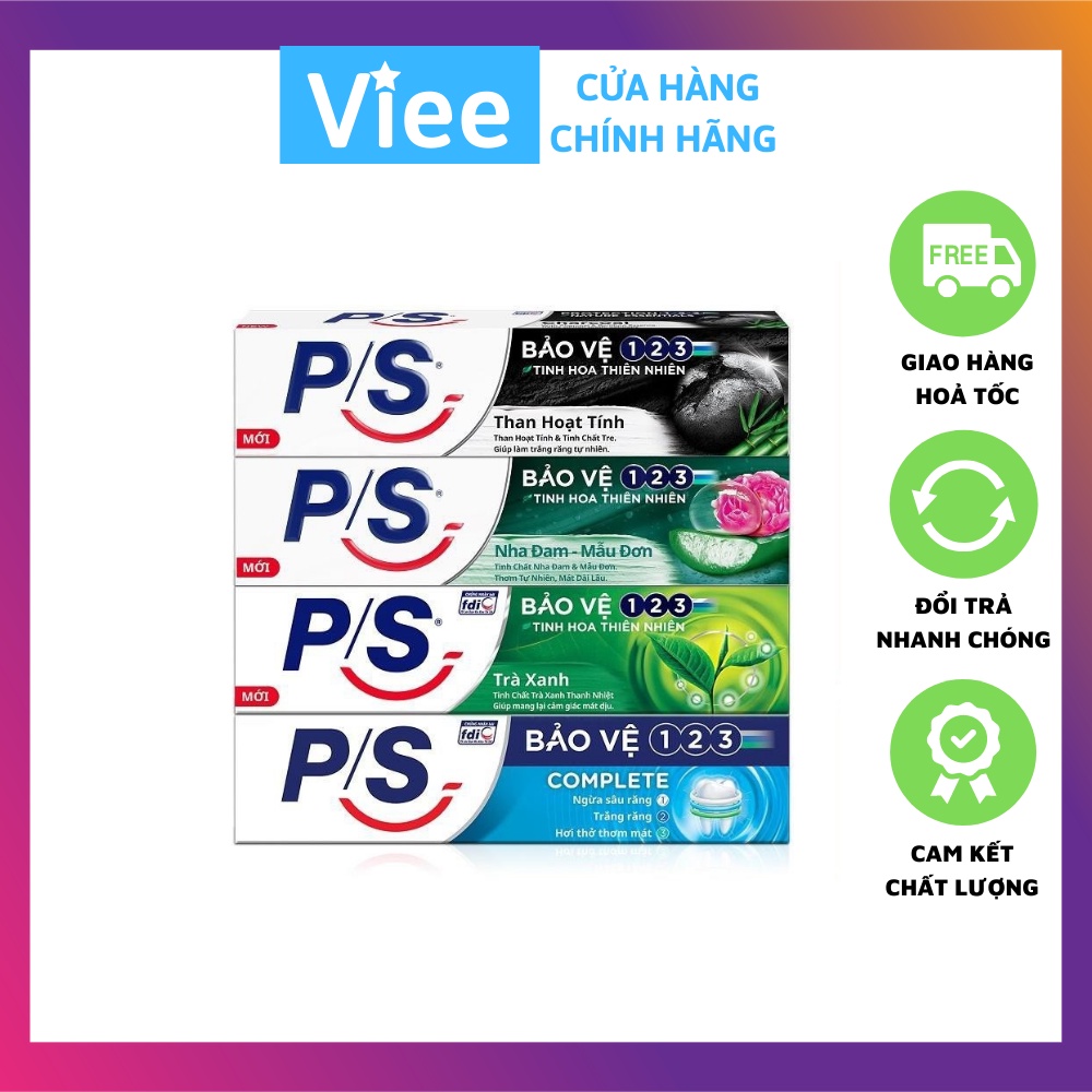 Kem đánh răng PS bảo vệ 123 thiên nhiên 180g