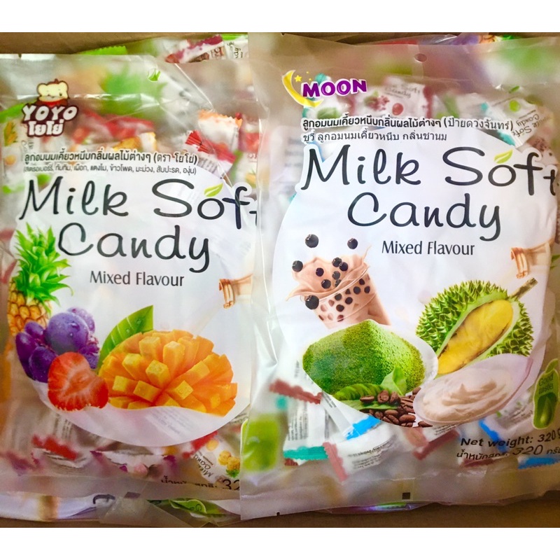 🌸Kẹo dẻo trái cây Milk Soft Candy 320g Thái lan